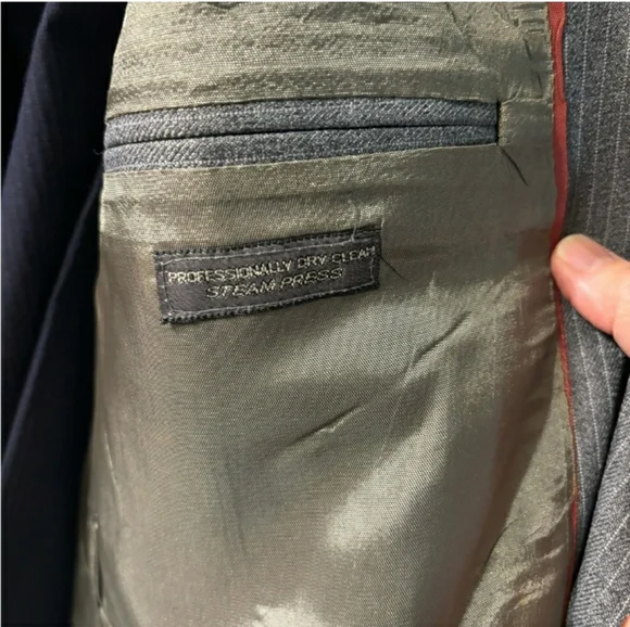 LEVI STRAUSS Business Class Grey Pinstripe Two Button Sport Coat Suits & Blazers